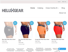 Tablet Screenshot of heluxgear.com